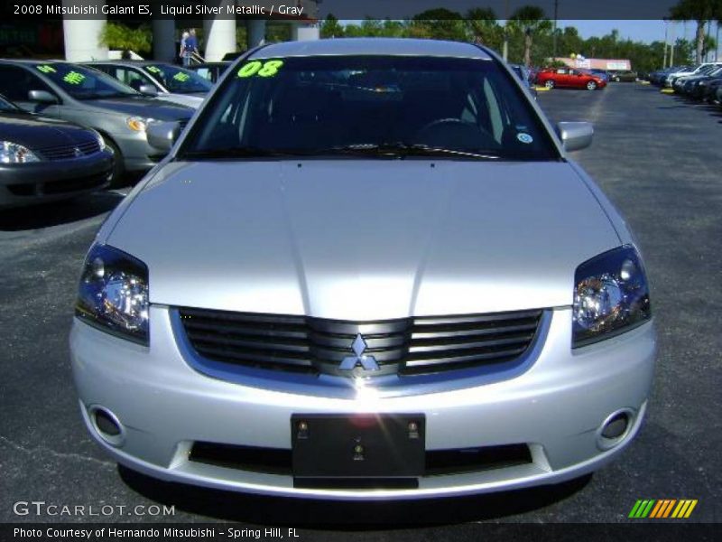 Liquid Silver Metallic / Gray 2008 Mitsubishi Galant ES