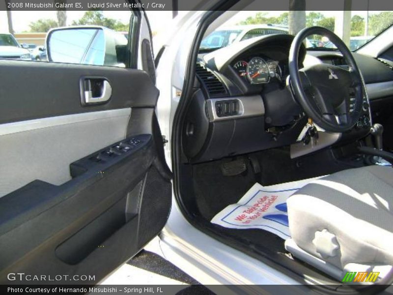 Liquid Silver Metallic / Gray 2008 Mitsubishi Galant ES
