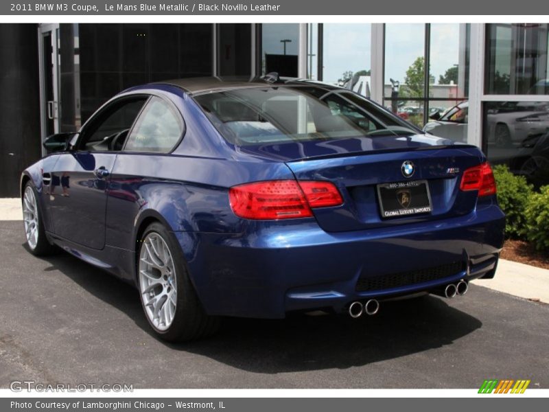 Le Mans Blue Metallic / Black Novillo Leather 2011 BMW M3 Coupe