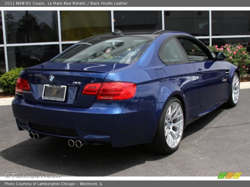 Le Mans Blue Metallic / Black Novillo Leather 2011 BMW M3 Coupe