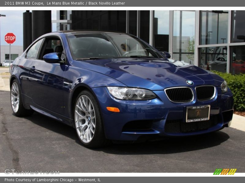 Le Mans Blue Metallic / Black Novillo Leather 2011 BMW M3 Coupe