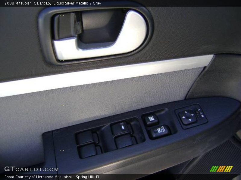 Liquid Silver Metallic / Gray 2008 Mitsubishi Galant ES