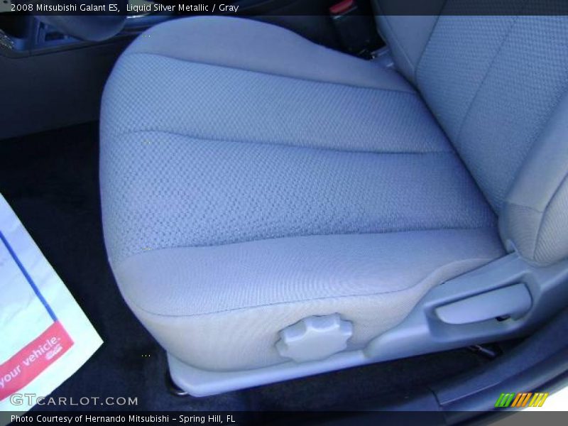 Liquid Silver Metallic / Gray 2008 Mitsubishi Galant ES