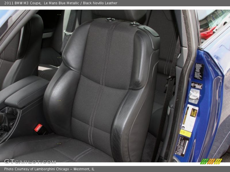 Le Mans Blue Metallic / Black Novillo Leather 2011 BMW M3 Coupe