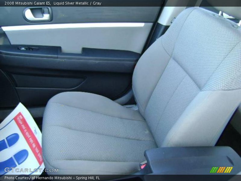 Liquid Silver Metallic / Gray 2008 Mitsubishi Galant ES