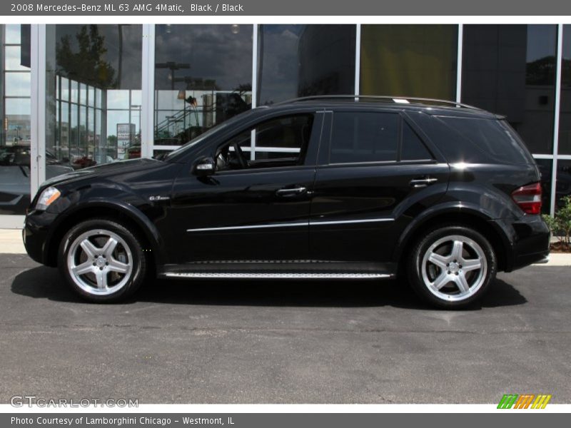 Black / Black 2008 Mercedes-Benz ML 63 AMG 4Matic