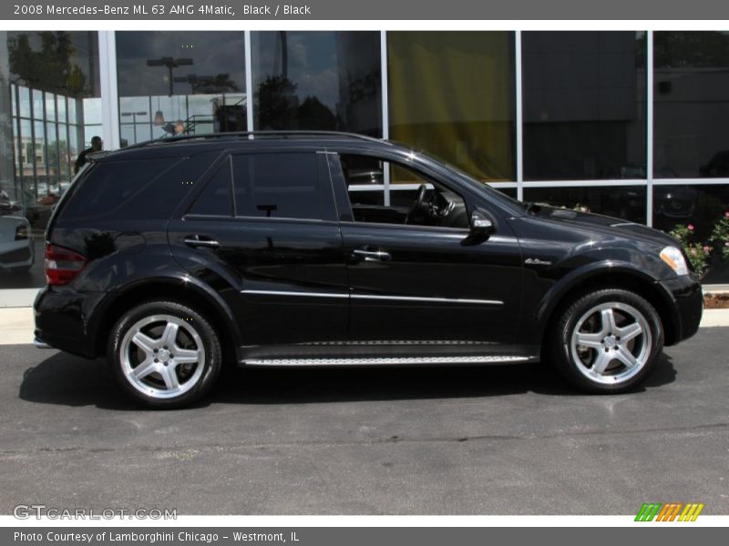 Black / Black 2008 Mercedes-Benz ML 63 AMG 4Matic