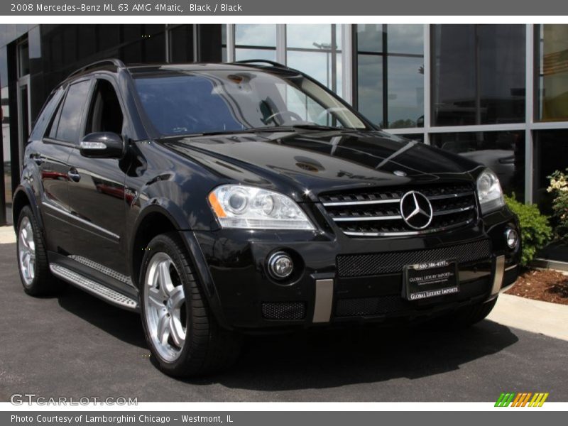 Black / Black 2008 Mercedes-Benz ML 63 AMG 4Matic
