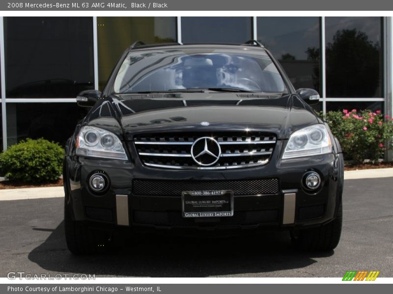 Black / Black 2008 Mercedes-Benz ML 63 AMG 4Matic