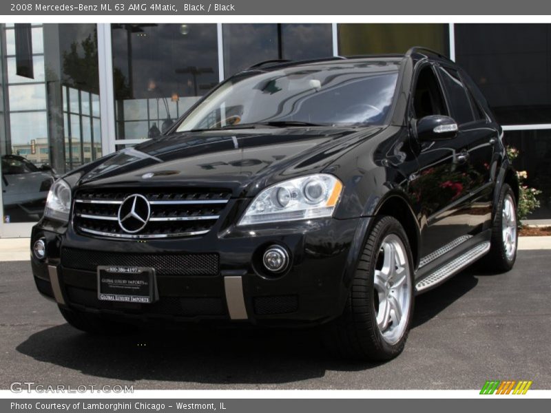 Black / Black 2008 Mercedes-Benz ML 63 AMG 4Matic