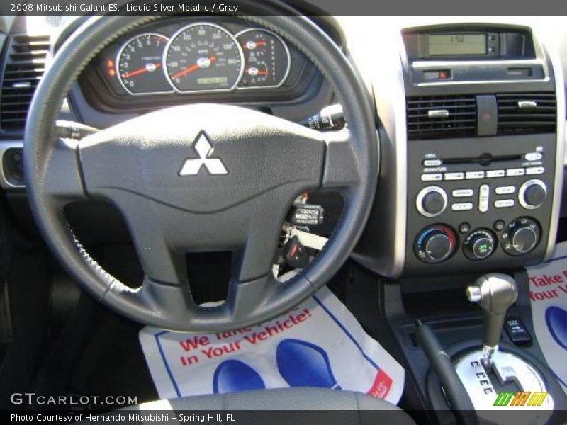 Liquid Silver Metallic / Gray 2008 Mitsubishi Galant ES