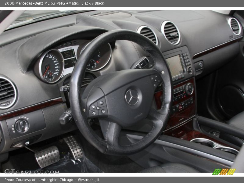 Black / Black 2008 Mercedes-Benz ML 63 AMG 4Matic