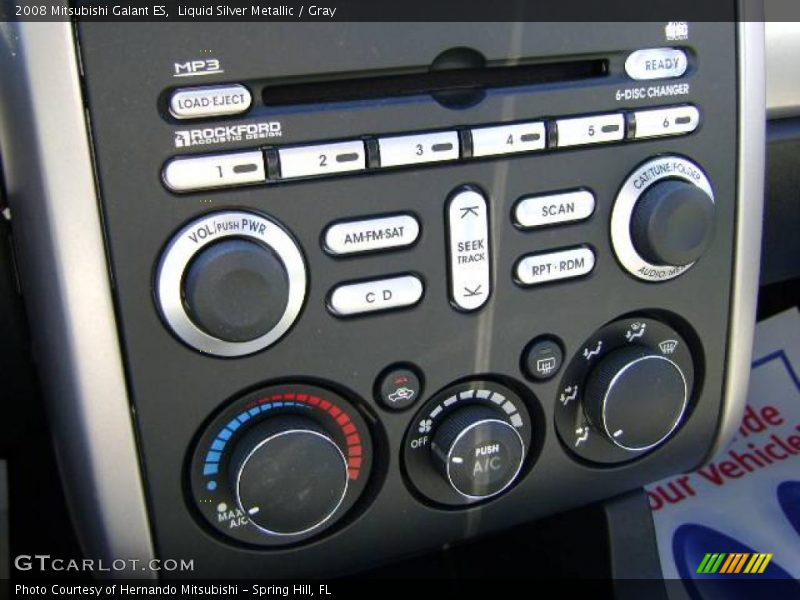 Liquid Silver Metallic / Gray 2008 Mitsubishi Galant ES
