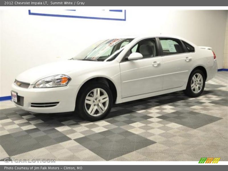 Summit White / Gray 2012 Chevrolet Impala LT