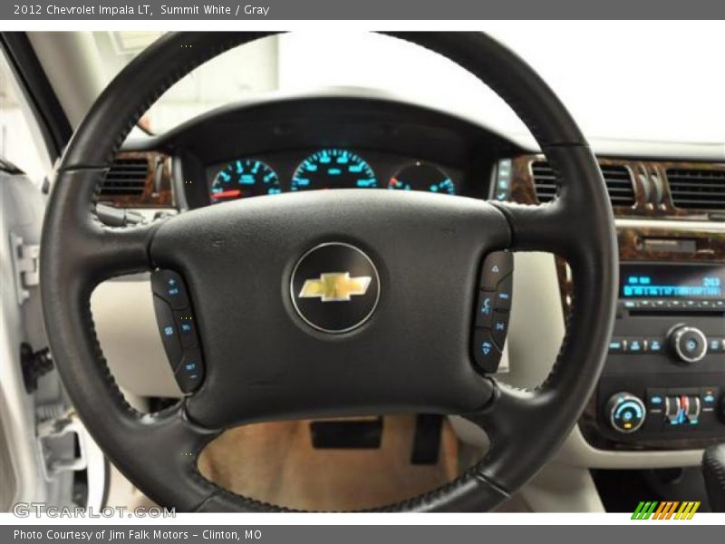 Summit White / Gray 2012 Chevrolet Impala LT
