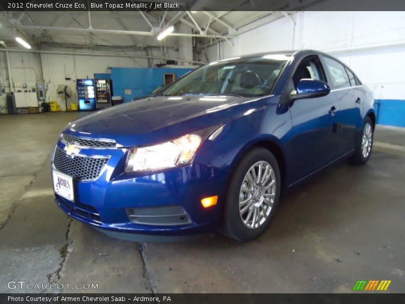 Blue Topaz Metallic / Jet Black 2012 Chevrolet Cruze Eco