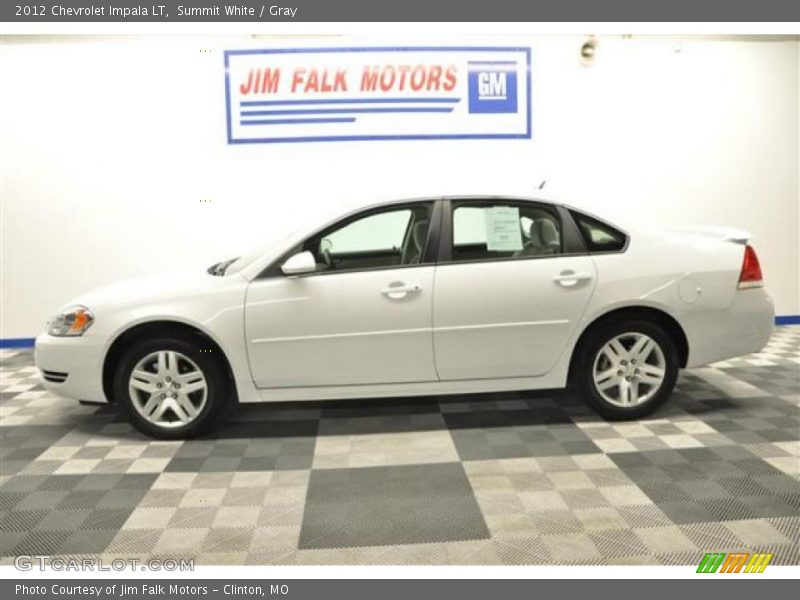 Summit White / Gray 2012 Chevrolet Impala LT