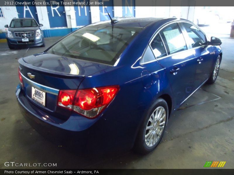 Blue Topaz Metallic / Jet Black 2012 Chevrolet Cruze Eco