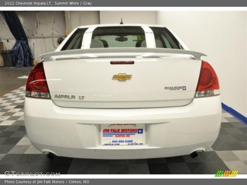 Summit White / Gray 2012 Chevrolet Impala LT