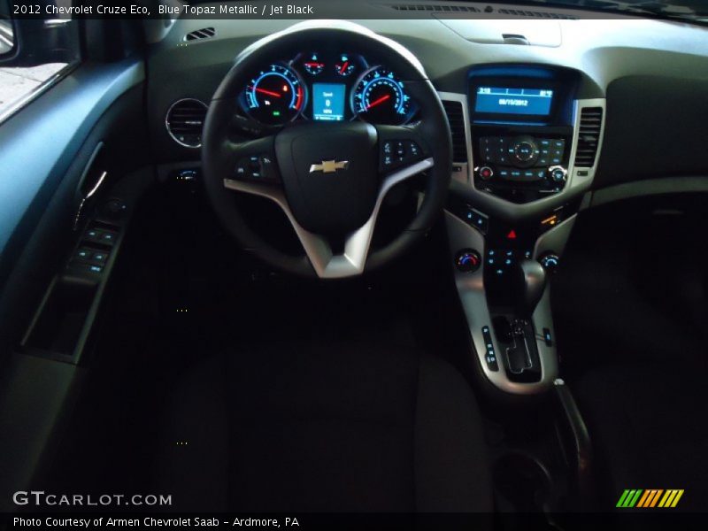 Blue Topaz Metallic / Jet Black 2012 Chevrolet Cruze Eco