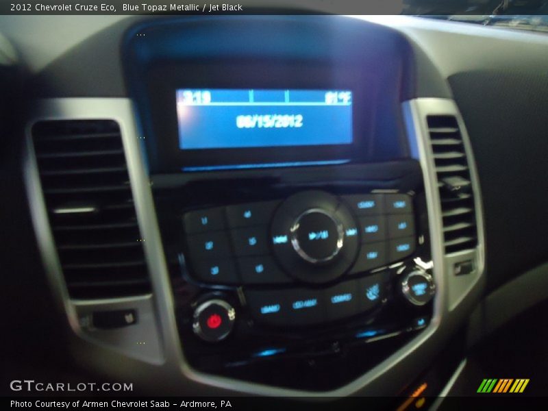 Blue Topaz Metallic / Jet Black 2012 Chevrolet Cruze Eco