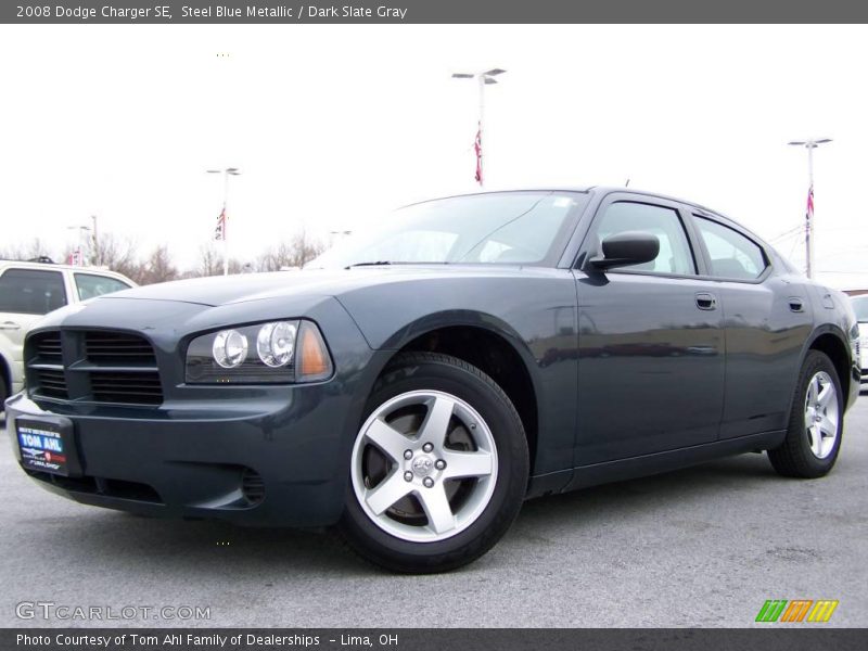 Steel Blue Metallic / Dark Slate Gray 2008 Dodge Charger SE