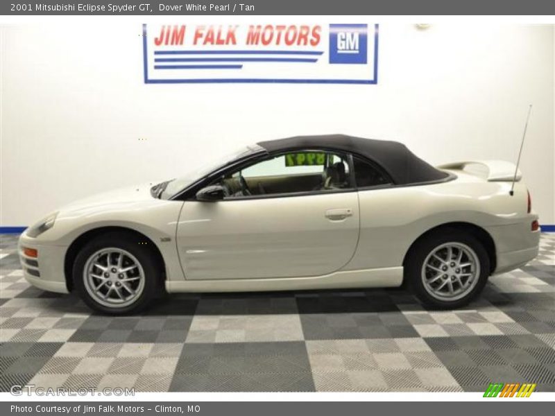 Dover White Pearl / Tan 2001 Mitsubishi Eclipse Spyder GT