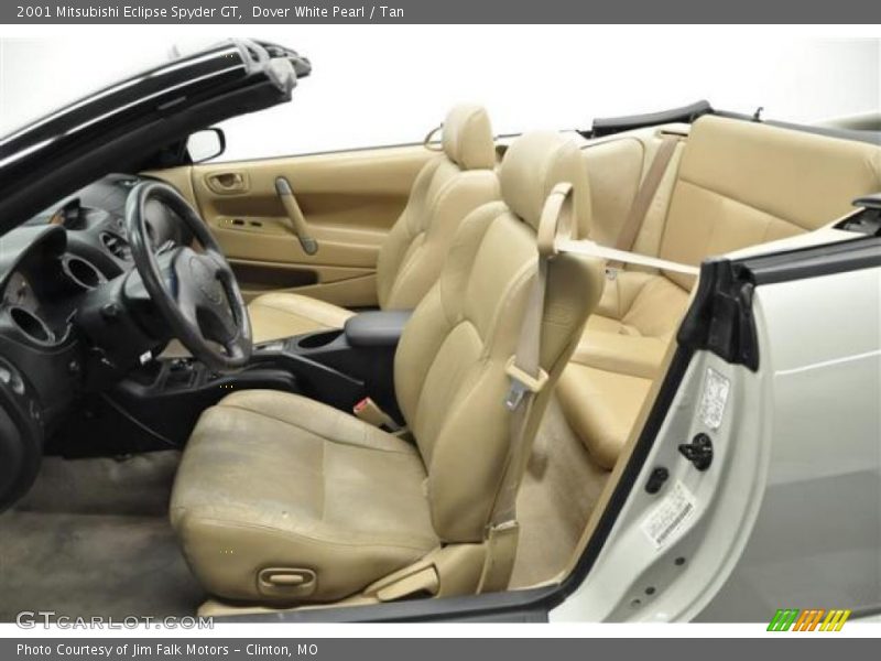 Dover White Pearl / Tan 2001 Mitsubishi Eclipse Spyder GT