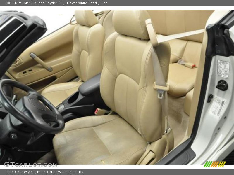 Dover White Pearl / Tan 2001 Mitsubishi Eclipse Spyder GT