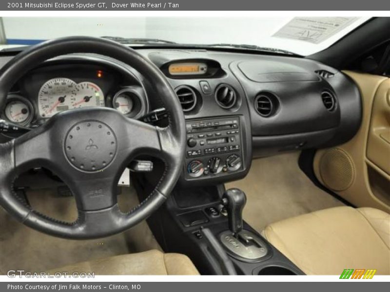 Dover White Pearl / Tan 2001 Mitsubishi Eclipse Spyder GT