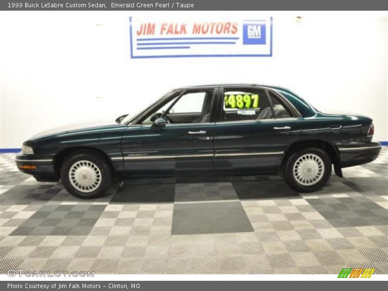 Emerald Green Pearl / Taupe 1999 Buick LeSabre Custom Sedan