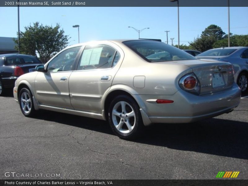 Sunlit Sand / Blond 2003 Nissan Maxima SE