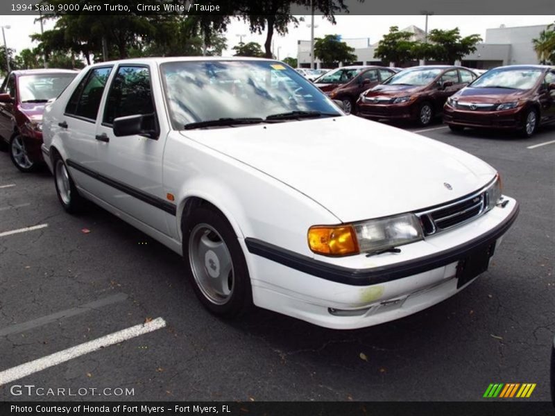 Cirrus White / Taupe 1994 Saab 9000 Aero Turbo