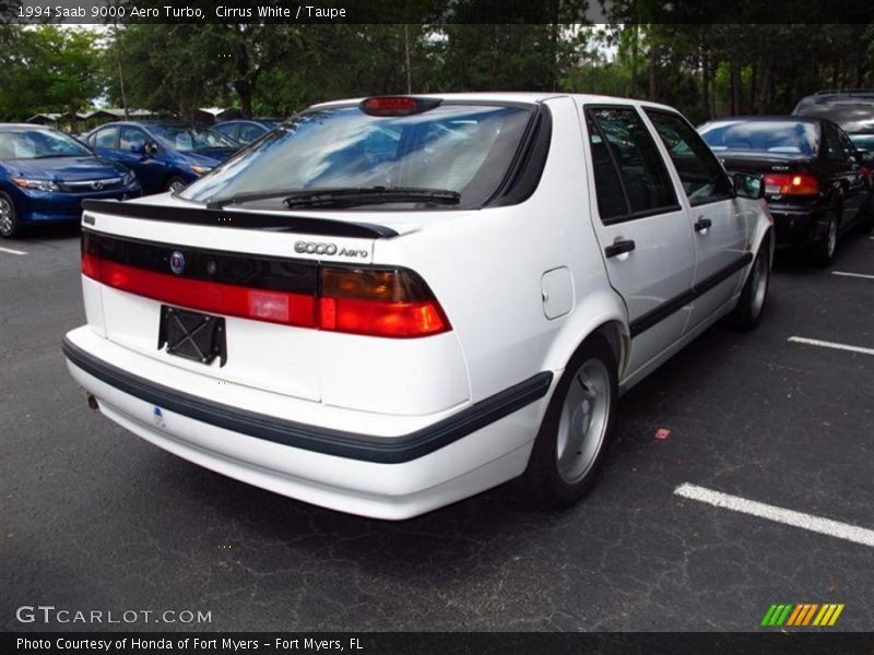 Cirrus White / Taupe 1994 Saab 9000 Aero Turbo
