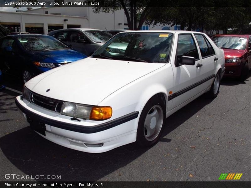Cirrus White / Taupe 1994 Saab 9000 Aero Turbo