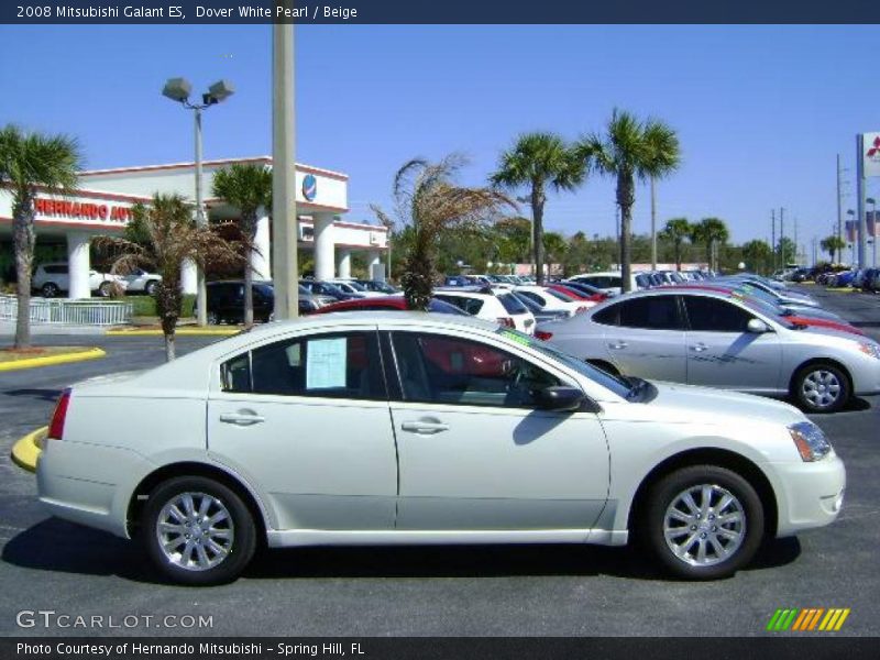 Dover White Pearl / Beige 2008 Mitsubishi Galant ES