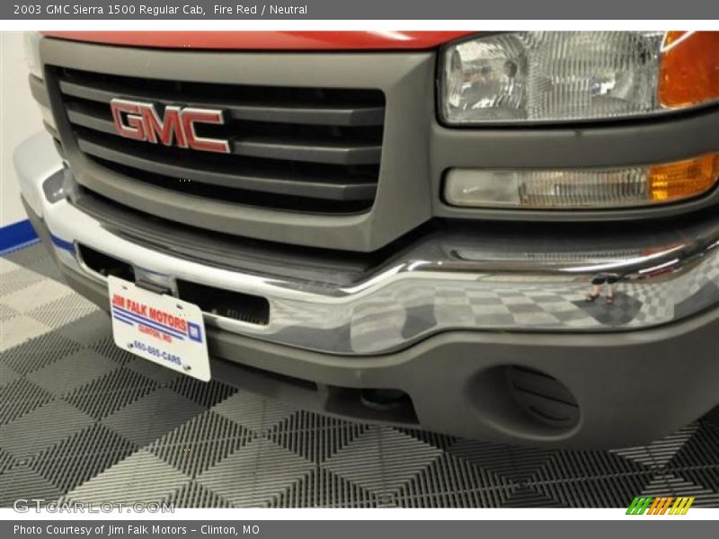 Fire Red / Neutral 2003 GMC Sierra 1500 Regular Cab