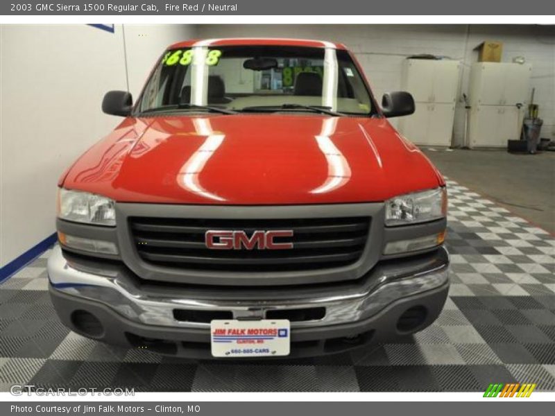 Fire Red / Neutral 2003 GMC Sierra 1500 Regular Cab