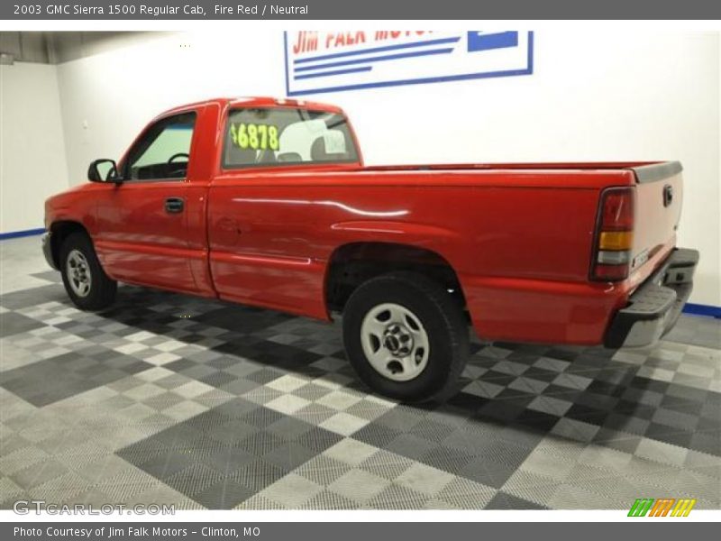 Fire Red / Neutral 2003 GMC Sierra 1500 Regular Cab