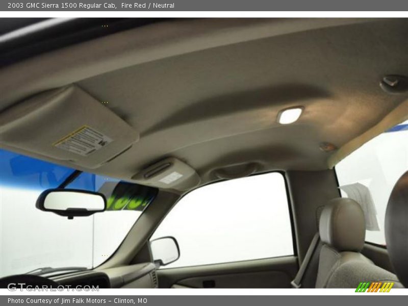 Fire Red / Neutral 2003 GMC Sierra 1500 Regular Cab