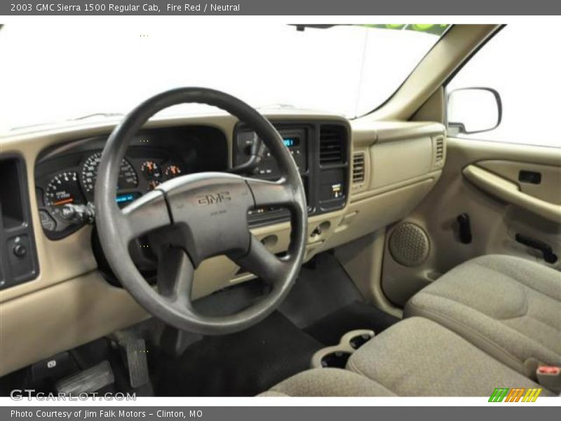 Fire Red / Neutral 2003 GMC Sierra 1500 Regular Cab