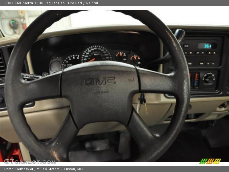 Fire Red / Neutral 2003 GMC Sierra 1500 Regular Cab