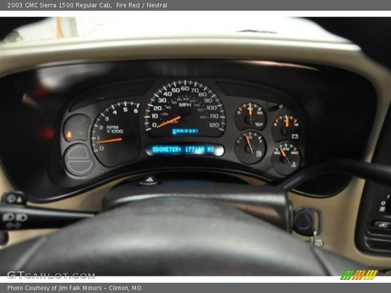 Fire Red / Neutral 2003 GMC Sierra 1500 Regular Cab