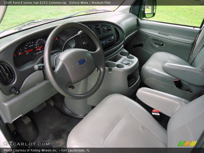 Oxford White / Medium Flint 2005 Ford E Series Van E150 Commercial