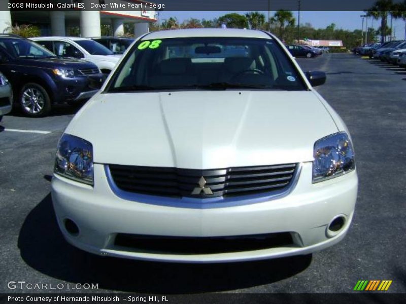 Dover White Pearl / Beige 2008 Mitsubishi Galant ES
