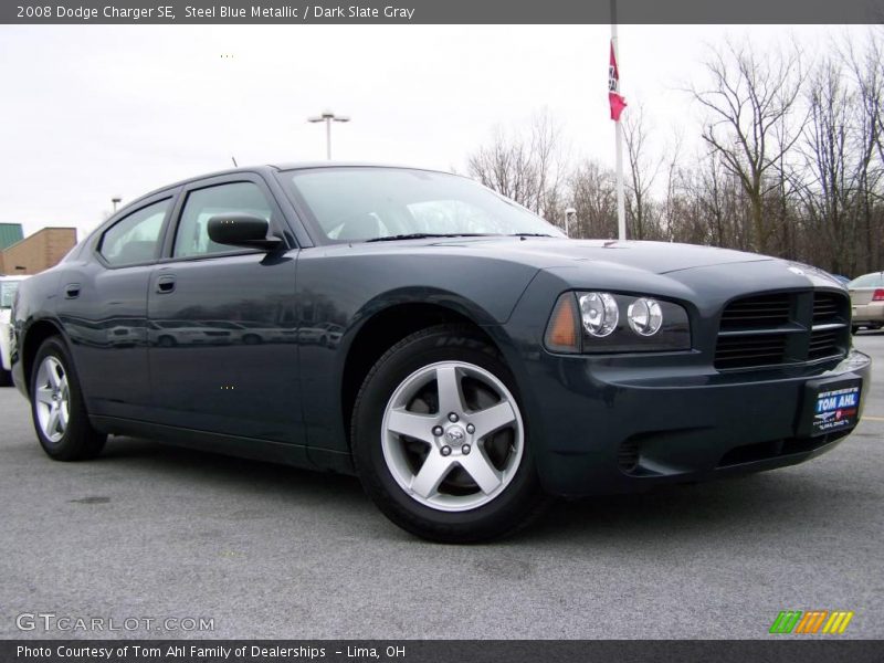 Steel Blue Metallic / Dark Slate Gray 2008 Dodge Charger SE