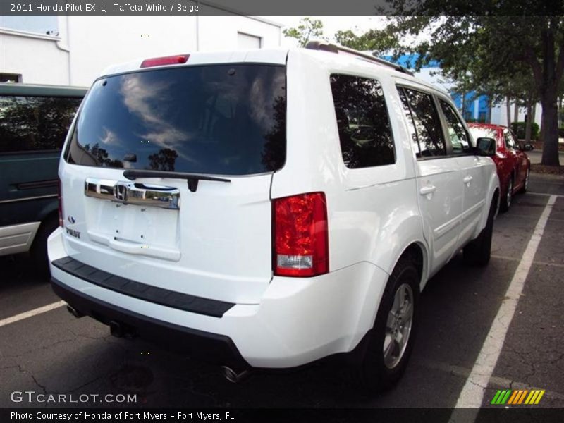 Taffeta White / Beige 2011 Honda Pilot EX-L