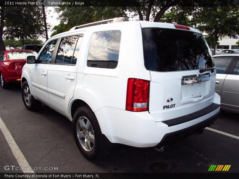 Taffeta White / Beige 2011 Honda Pilot EX-L