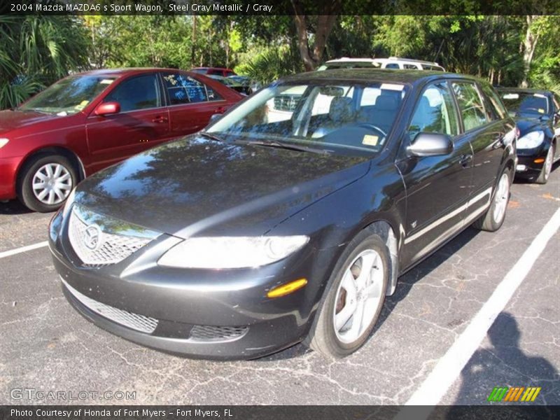 Steel Gray Metallic / Gray 2004 Mazda MAZDA6 s Sport Wagon