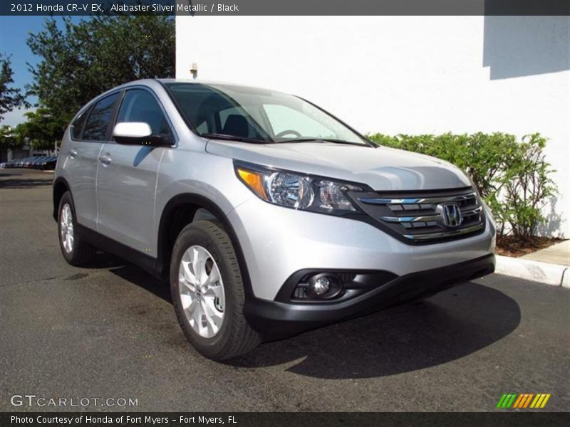 Alabaster Silver Metallic / Black 2012 Honda CR-V EX